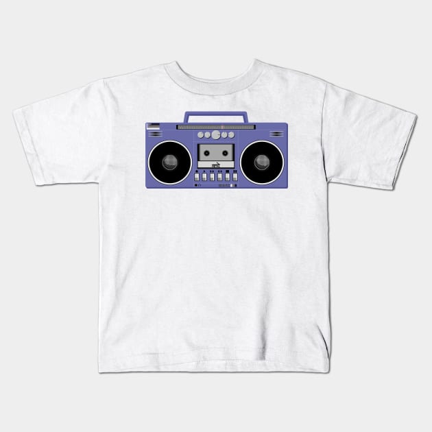 Stereo in Veri Peri Kids T-Shirt by DavidASmith